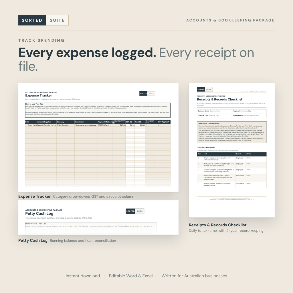 Accounts &amp; Bookkeeping Package
