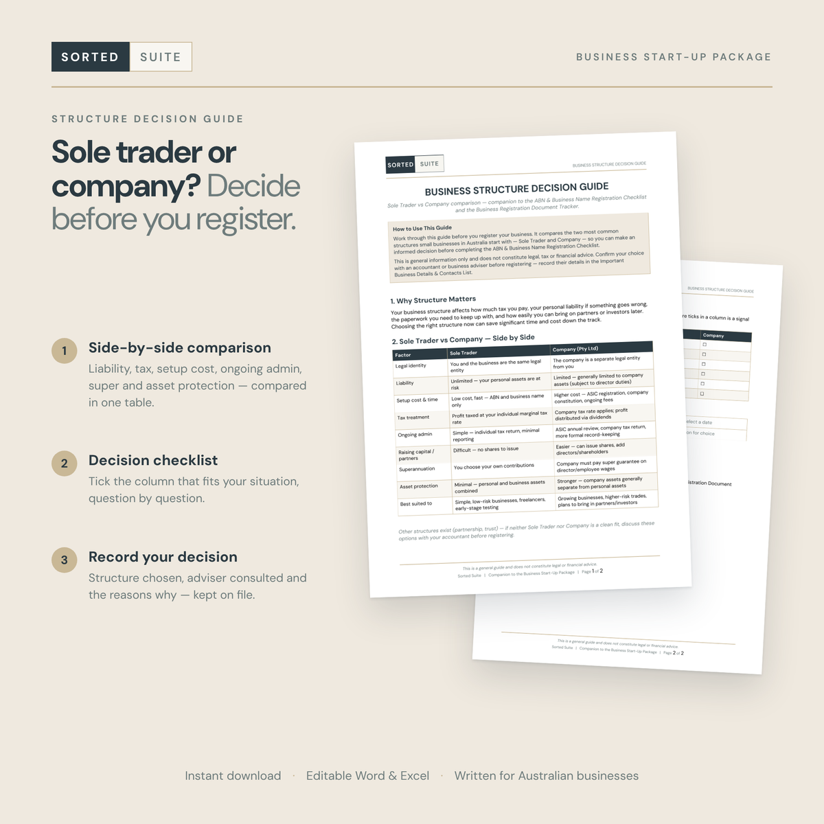 Business Start-Up Package
