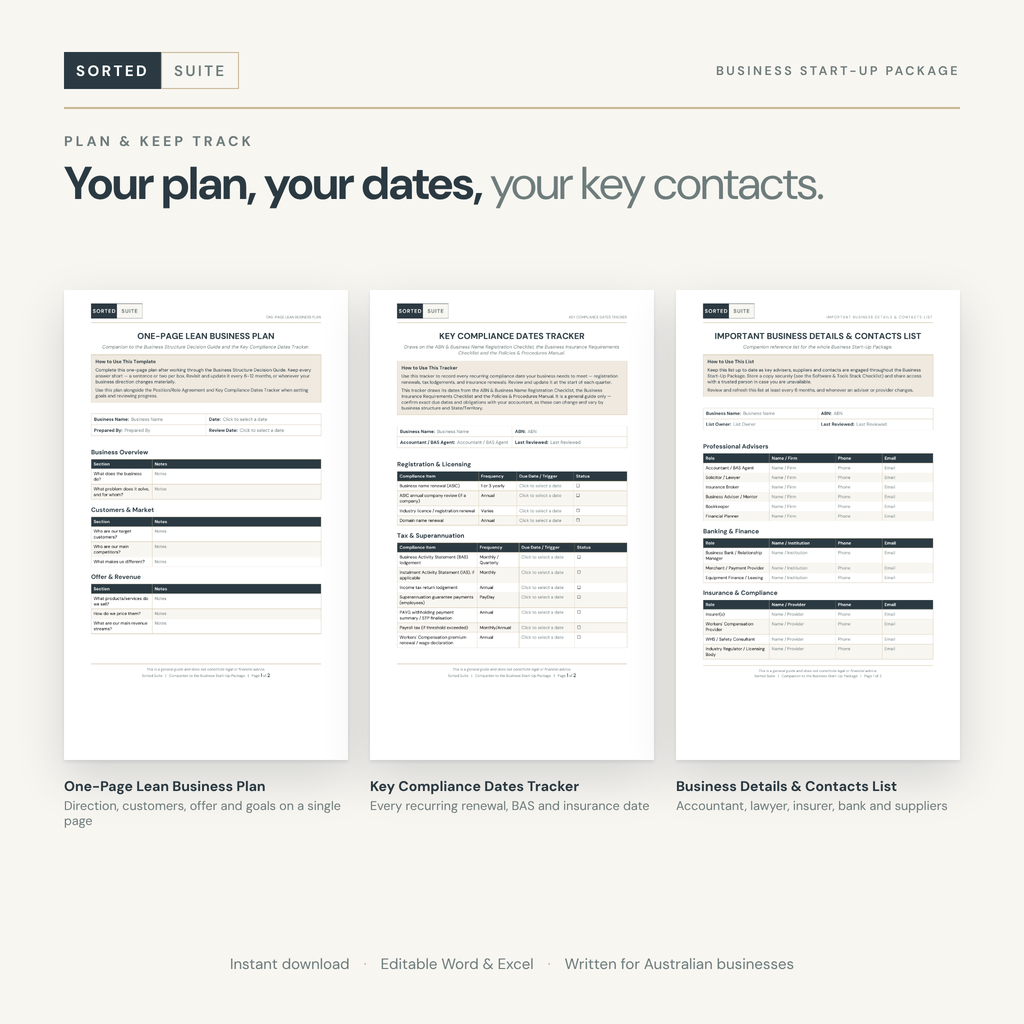 Business Start-Up Package