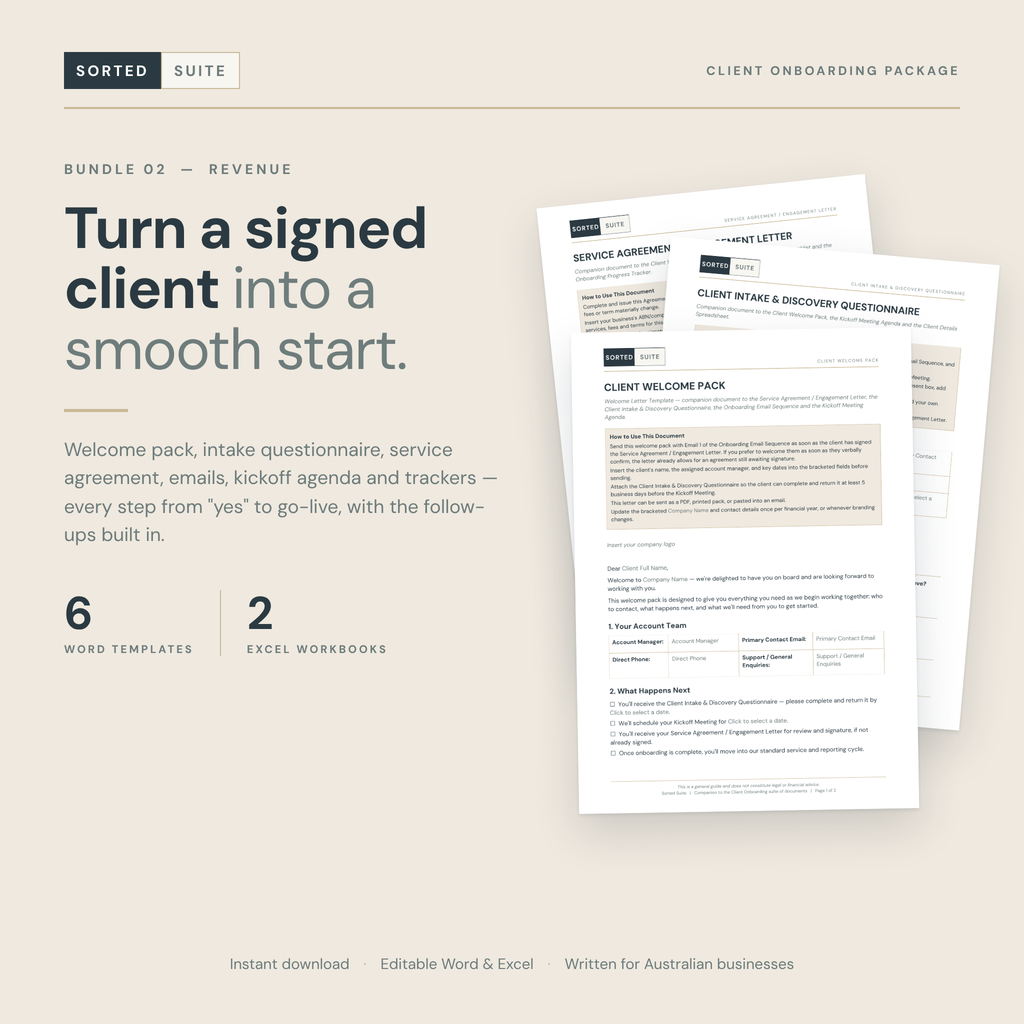 Client Onboarding Package