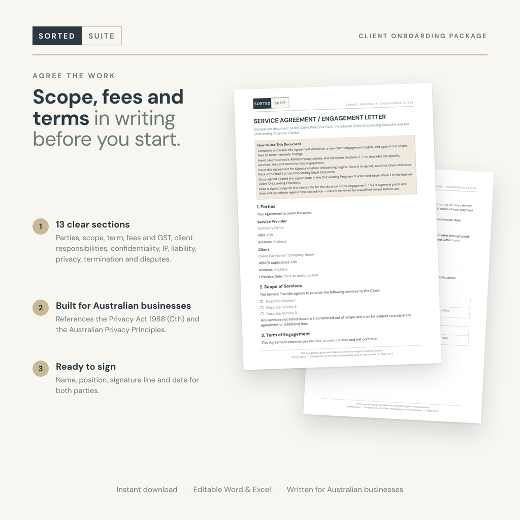 Client Onboarding Package