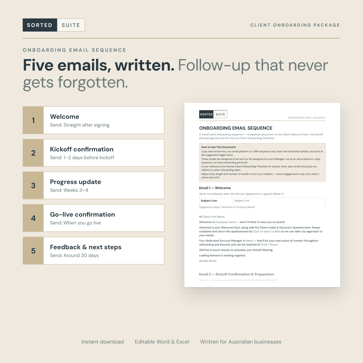 Client Onboarding Package